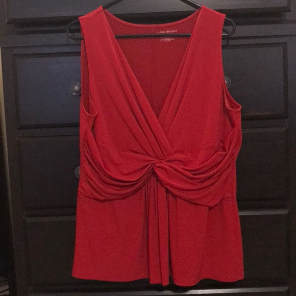 lane bryant red tops
